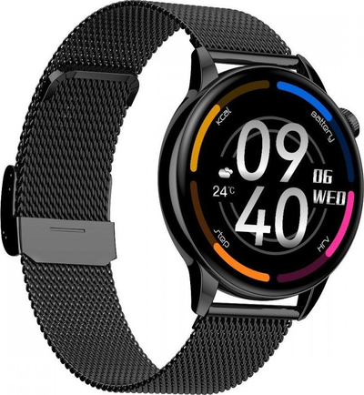 Паметен часовник MaxCom Fit FW58 Vanad Pro, Блутут, следење на срцев ритам, црн