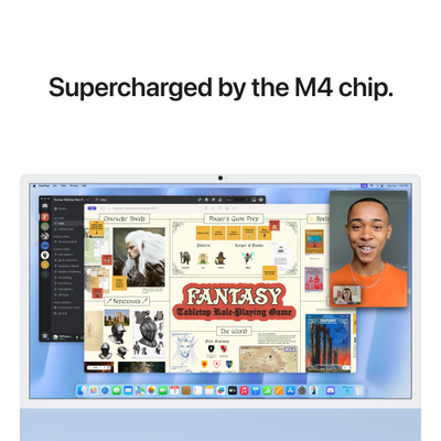 Apple iMac 24", M4 10‑core, 24GB, 512GB SSD, 10‑core GPU, Blue