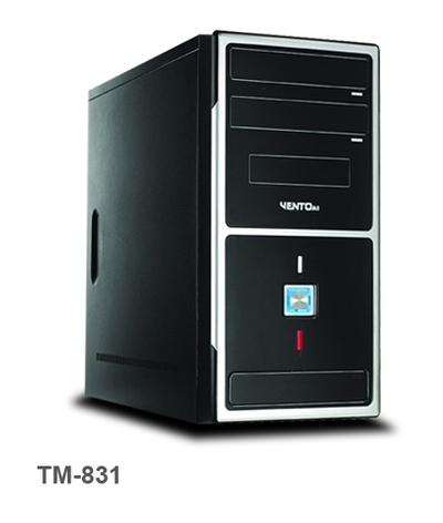 Kasë për PC ACUTAKE VENTO TM831 Second Edition, e zezë