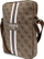 Çantë tablet Guess 4G Stripes, deri 10", material saffiano, kafe