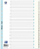 Indeks dosjeje Elba Strong-Line A4+, 1-31, PP, i bardhë