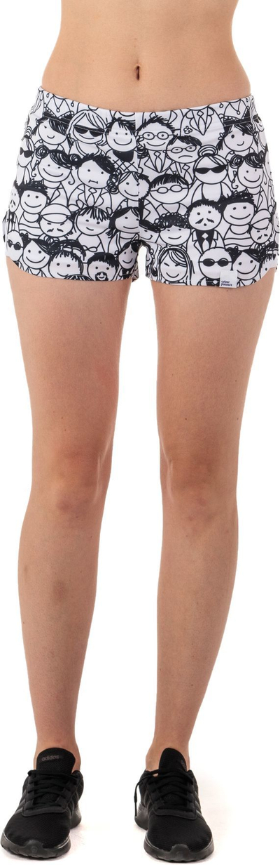 Shorce për femra Color Pleasure CP-020 137, madhësia XS-S, të bardha / zeza