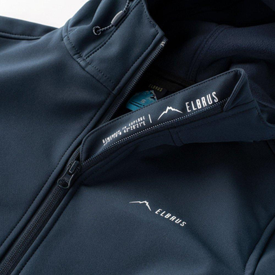 Xhaketë softshell Elbrus Melba II W, membranë 8000 mm, me kapuç, blu navy