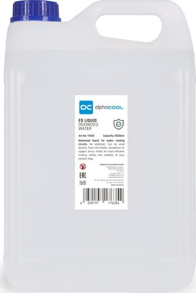 Lëng ftohës Alphacool ES DI Water, ujë shumë i pastër, 5L, transparent