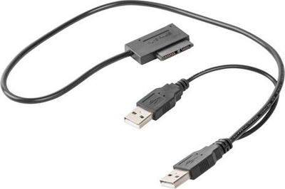 Gembird USB në Slim SATA SSD/DVD Caddy (A-USATA-01)