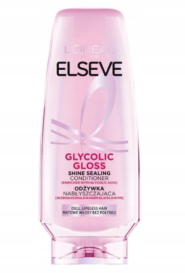 Balsam flokësh L'Oréal Paris Elseve Glycolic Gloss Core Conditioner për flokë pa shkëlqim, 200 ml