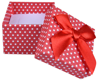Kuti për bizhuteri JK Box KK-3 / A7, 5 x 5 x 3.5 cm, e kuqe