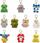 Varëse çelsash Cobi Fuggler Keychain Mix 15154, lodër pelushi, dizajn përbindëshi, shumëngjyrëshe