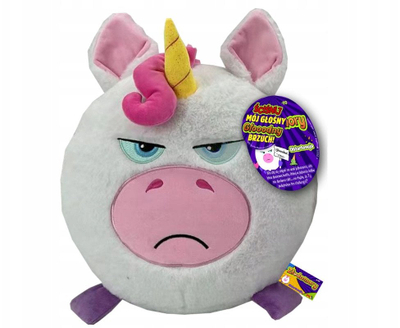 Lodër pelushi Epee Gluttons Unicorn, 21 cm, me tinguj, shumëngjyrësh