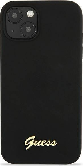 Kapak telefoni Guess GUHMP13MLSLMGBK për iPhone 13 6.1", silikon, i zi