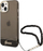 Mbrojtëse telefoni Guess GUHCP14SHGCOHK për iPhone 14, hardcase, me rrip dekorativ, e zezë