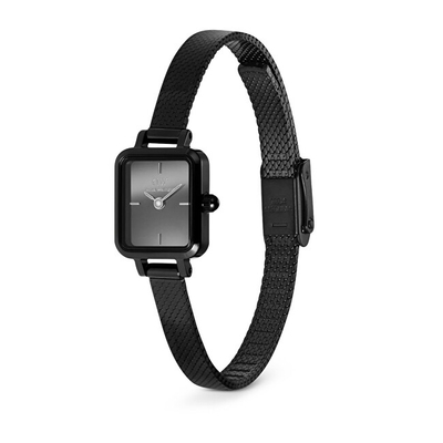 Orë për goca Daniel Wellington Quadro Mini 15x18 DW00100802, e zezë