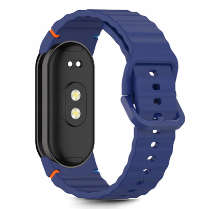 Rrip ore Tech-Protect Silicone Sports, për Xiaomi Smart Band 8 9 10 NFC, silikon, blu