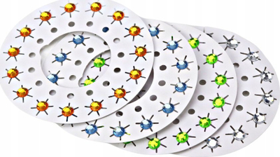 Set dekorimi thonjsh Diamond Sparkling, aplikues me disqe gurësh, për fëmijë, vjollcë