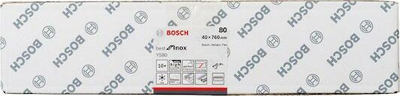 Rrip gërryes Bosch Best for Inox 2608608Z43, 760 x 40 mm, granulim 80, set me 10 copa