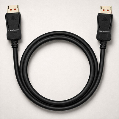 Kabllo DisplayPort Qoltec 52731, DP 2.1, 8K, 1.5m, e zezë