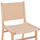 Karrige IGNACIO, dru rubberwood, litar i thurur, 50×60×87 cm (HM9330.01)