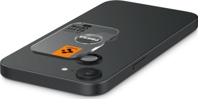 Mbrojtës kamere Spigen GlasTR Optik Pro, për iPhone 16e, set me 2 copë, i zi