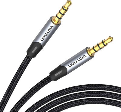 Kabllo audio Vention TRRS, 3.5mm mashkull‑mashkull, 1.5m, gri