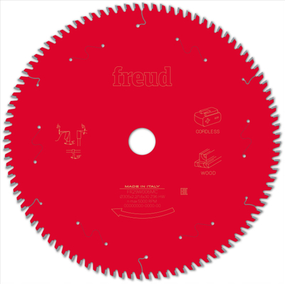 Teh sharrë Freud F03FS10067, 305mm, 96 dhëmbë, ngjyrë argjendtë
