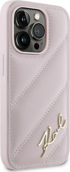 Futrollë Karl Lagerfeld KLHCP14XPQDSMGP për iPhone 14 Pro Max 6.7\", hardcase, rozë