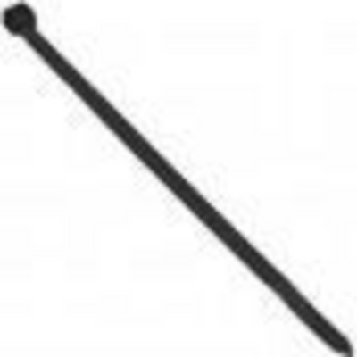 Lidhëse kabllosh universale, 2.5mm gjerësi, 100mm gjatësi, 25 copë, të zeza