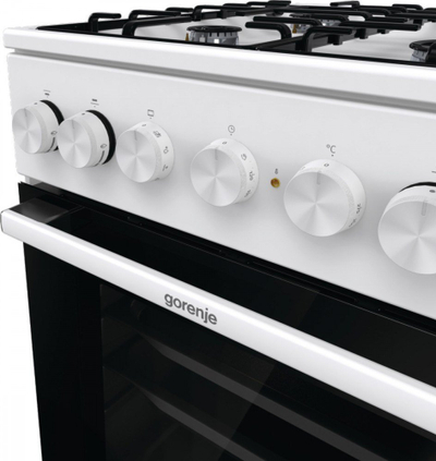 Shporet Gorenje GK5B41WH, 4 djegës, furre elektrike, i bardhë