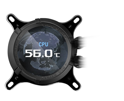 Ftohës liquid për procesor ASUS ROG STRIX LC III 360 ARGB, 360 mm, LCD, i zi
