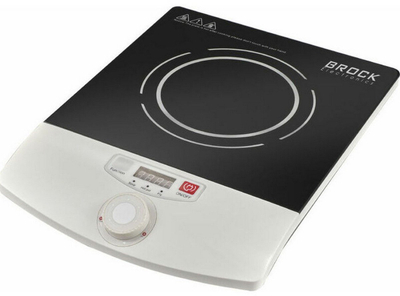 Plitë me induksion Brock HP 3201 WH, 2000W, panel LED, e bardhë e zezë