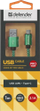 Kabëll USB Defender 87816, USB A në USB C, 1m, i gjelbër