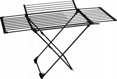 Tharesë rrobash PROMIS Sorrento SU116, që paloset, me dy krahë, e zezë