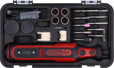 Set veglash elektrike KS Tools Emonster, 7.2V, 50 aksesorë, me bateri që rikarikohet