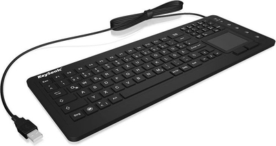 Tastierë Keysonic KSK-6231, me touchpad, USB, e zezë