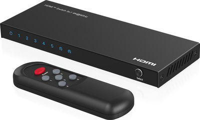 Switch video HDMI Microconnect MC-HDMISWITCH0501-4K, 5 porte, 4K Ultra HD, i zi