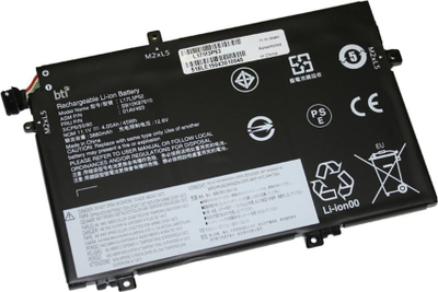 Bateri laptopi BTI L17L3P52, 45Wh 11.1V, 3 cell, e zezë
