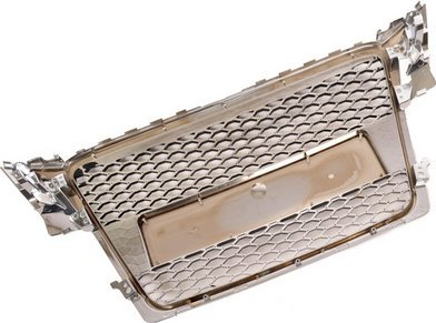 Grillë përpara Audi A4 B8, 2008-2012, ABS, krom dhe e zezë shkëlqyes