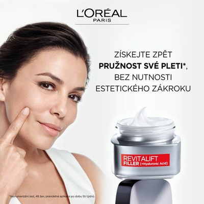 L'Oréal Paris Revitalift Filler HA Дневна крема против стареење, 50 ml