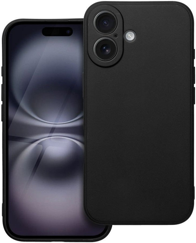 Kapak telefoni Matt Back Cover TPU për iPhone 17, i hollë, i zi mat