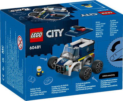 Set LEGO City Police Pickup Truck Vehicle, 5+ vjeç, LEGO 60481, shumëngjyrësh