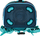 Set çantë shkolle Herlitz SoftLight Plus Bloomy Birds, 5 copë, poliestër, blu navy edhe turkeze