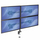 Mbajtëse tavoline për katër monitorë StarTech 13-27", 32kg, e zezë
