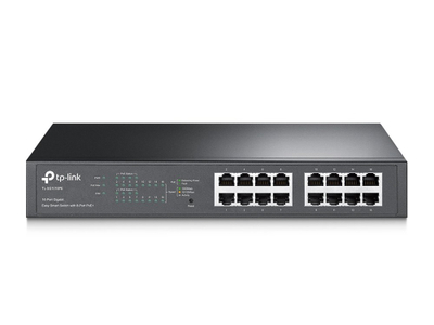 Switch rrjeti TP-Link TL-SG1016PE, 16 porta Gigabit, 8x PoE+, metalik