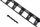 Bordurë kopshti AWTools Flex Border AW60460, plastike, 4 m, e zezë