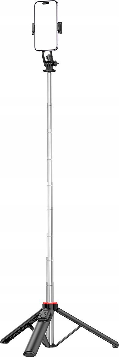 Shkop selfie tripod WC13YDS, 1.3m, dy llamba LED, me mbajtëse telefoni