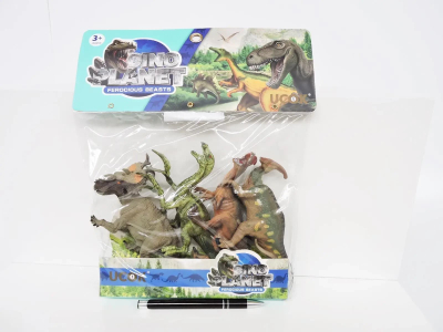 Set lodrash Dino Planet DINOSAURS, 4 figura, 17 cm, shumëngjyrësh