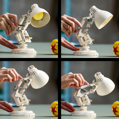 Lodër ndërtimi LEGO Disney Pixar Luxo Jr, set koleksionues, dekorativ, shumëngjyrësh