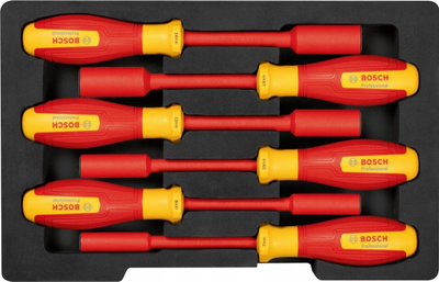 Set kaçavidash tubore Bosch VDE, 6 copë, të izoluara
