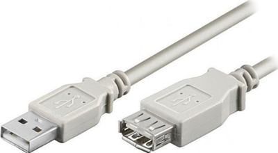 Kabllo zgjatues USB Logo KU050AC2QL, USB 2.0 Type A në Type A M/F, 5 m, gri