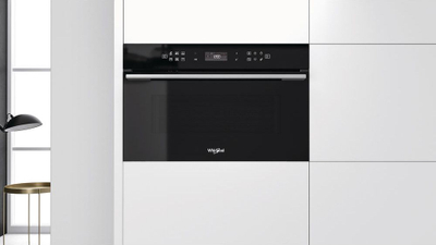 Furrë me mikrovalë inkaso Whirlpool W Collection W7 MD440 NB, 31L, me gril, e zezë