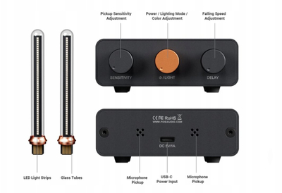 Wizualizator muzike Fosi Audio AH-01A, LED RGB, USB Type-C, i zi